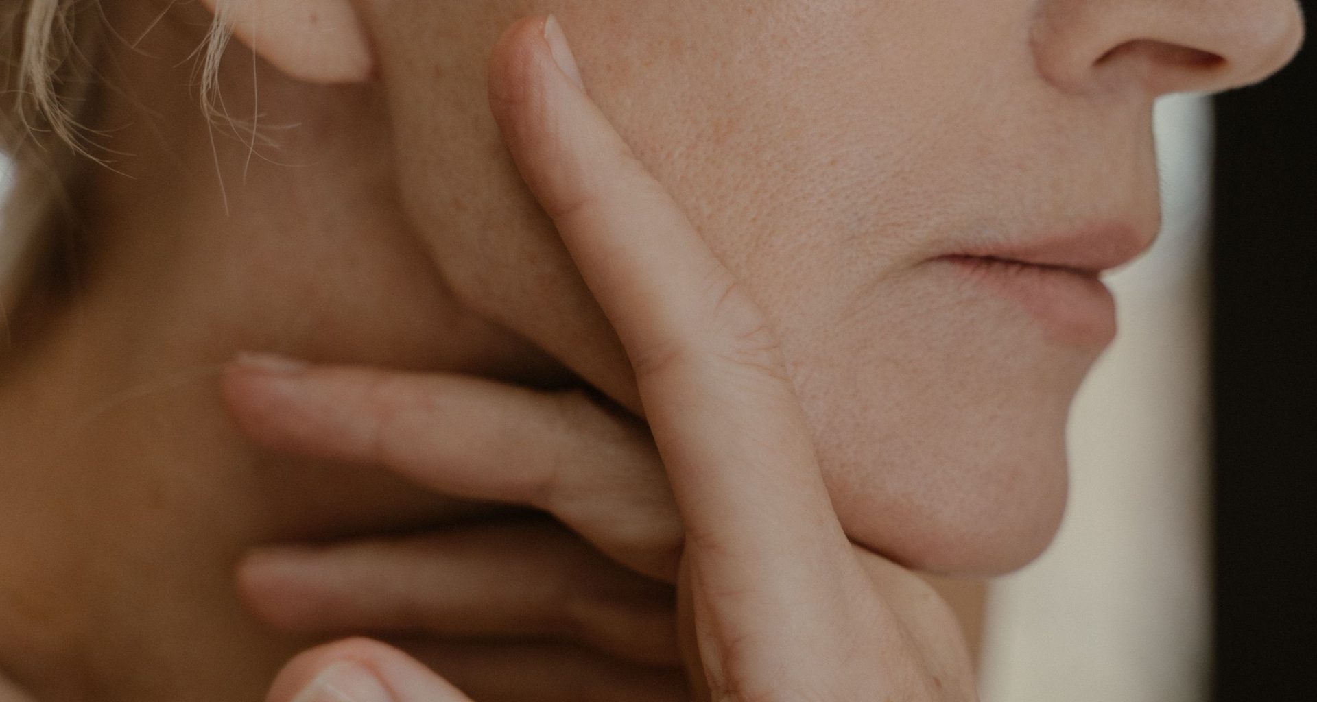 close up of woman