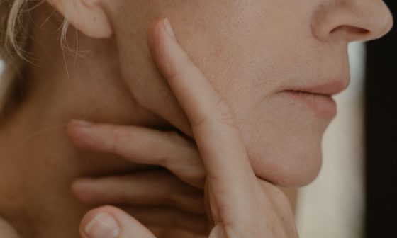 close up of woman