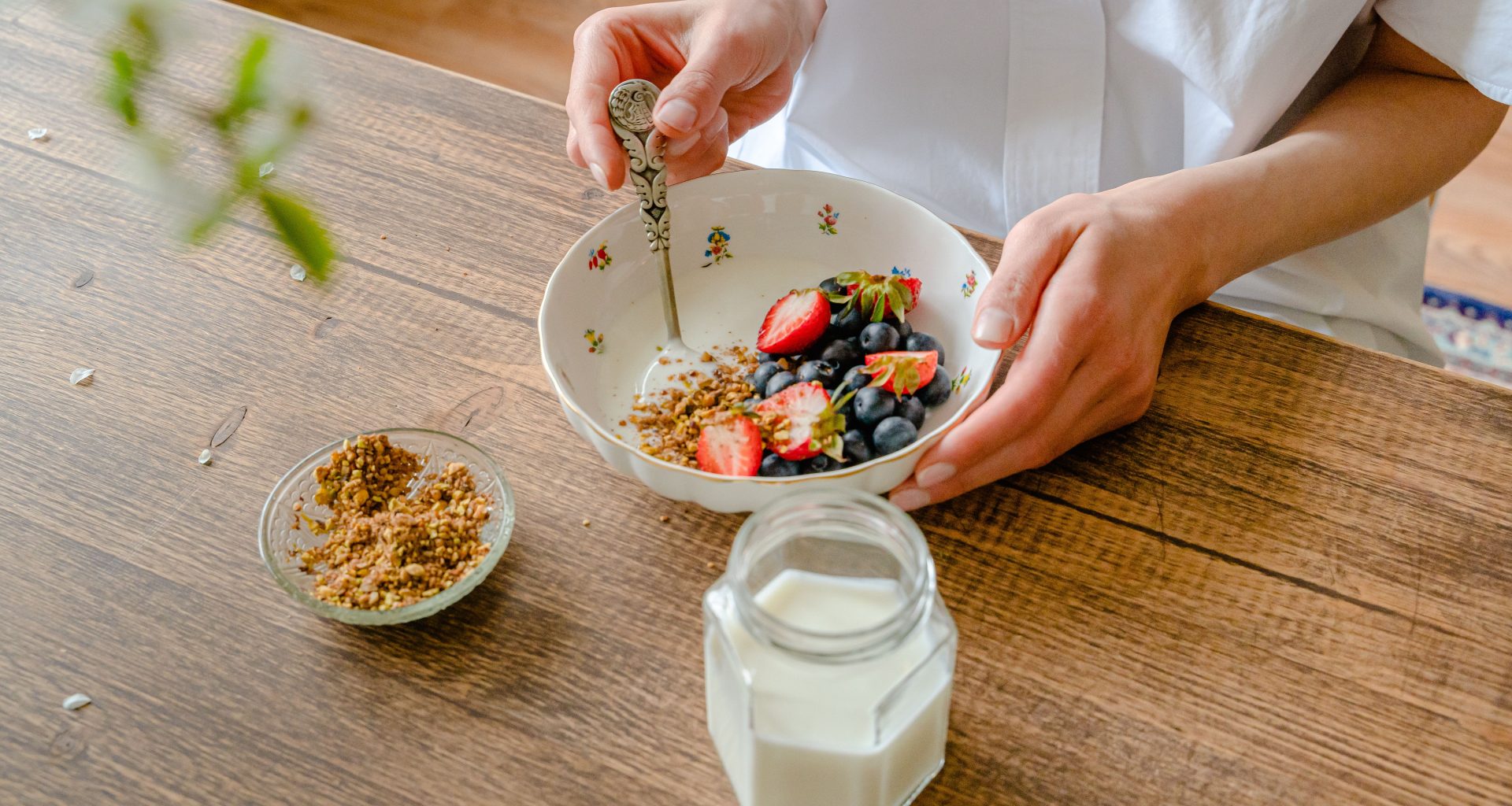 bowl of yogurt with fruit