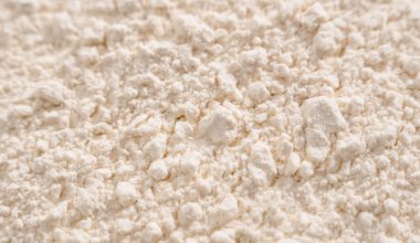 white supplement powder close up